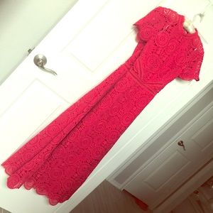 Monique Lhuillier Maxi Red Dress size 6